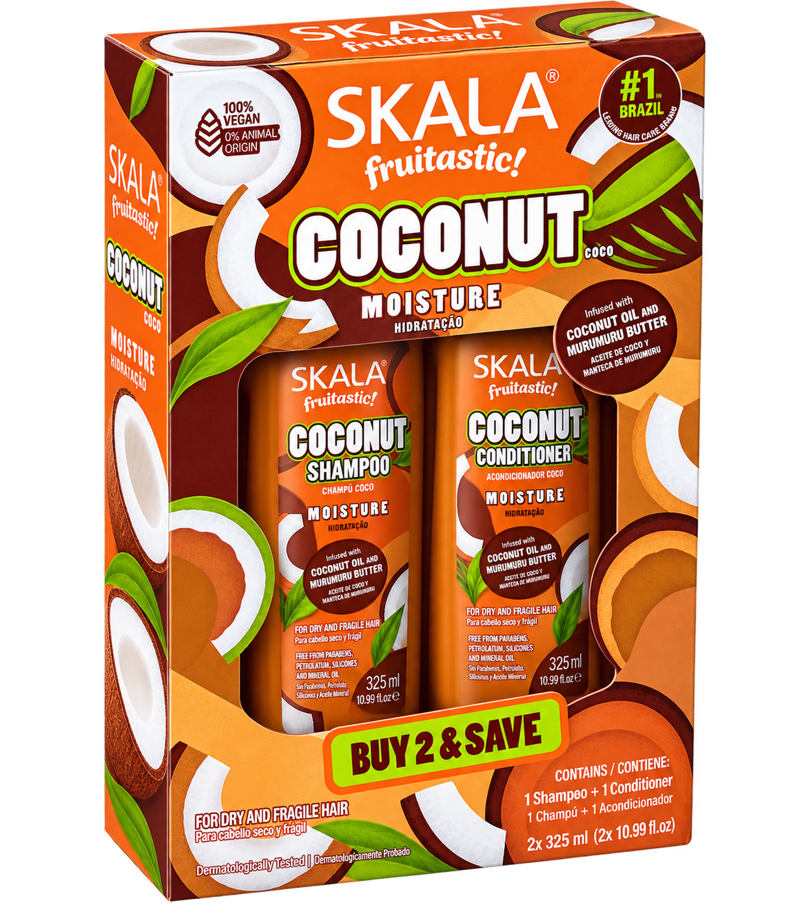 Kit Oleo De Coco Shampoo+Condicionador Skala Expert