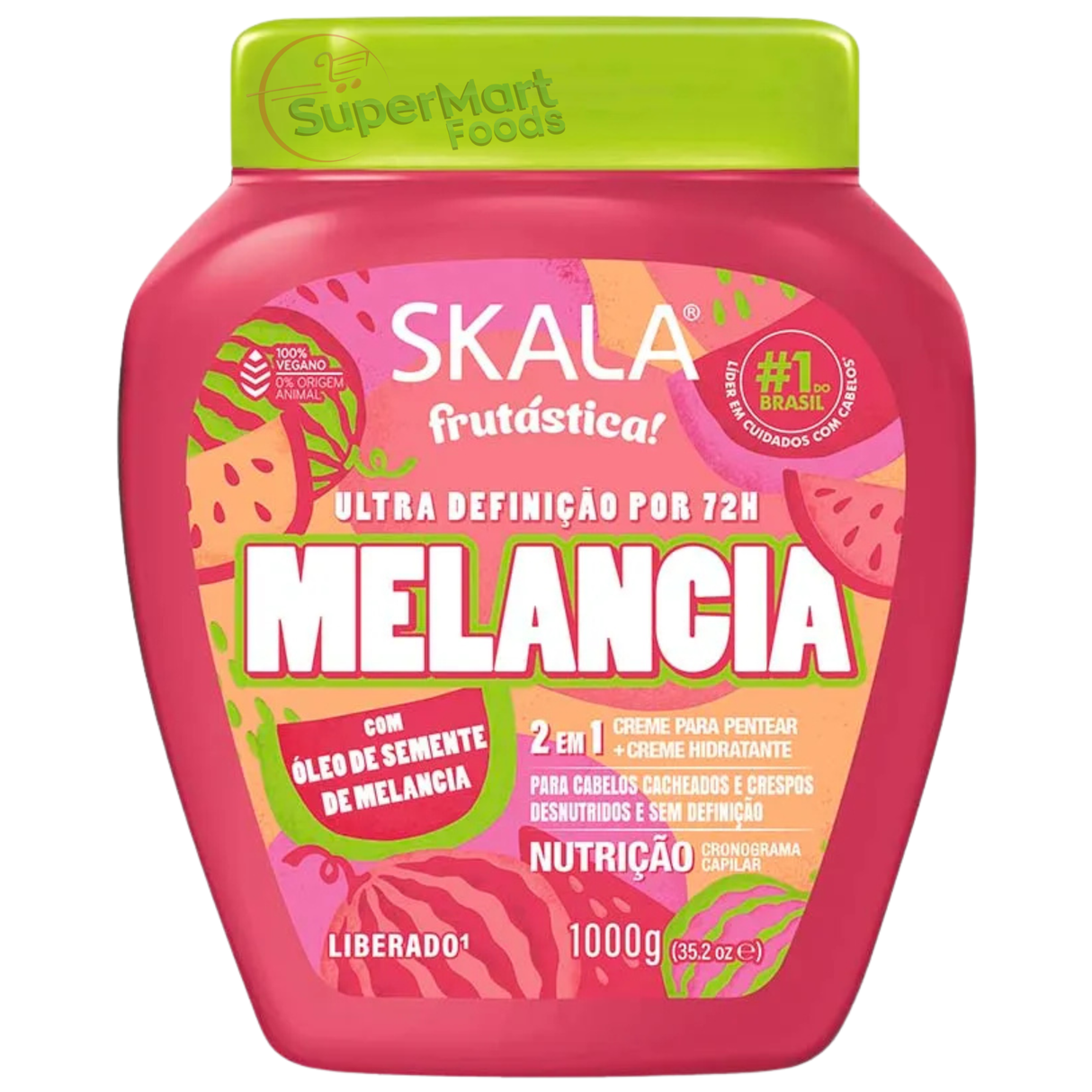 Skala 2 em 1 Creme Capilar Tratamento+Leave-in Melancia 1kg
