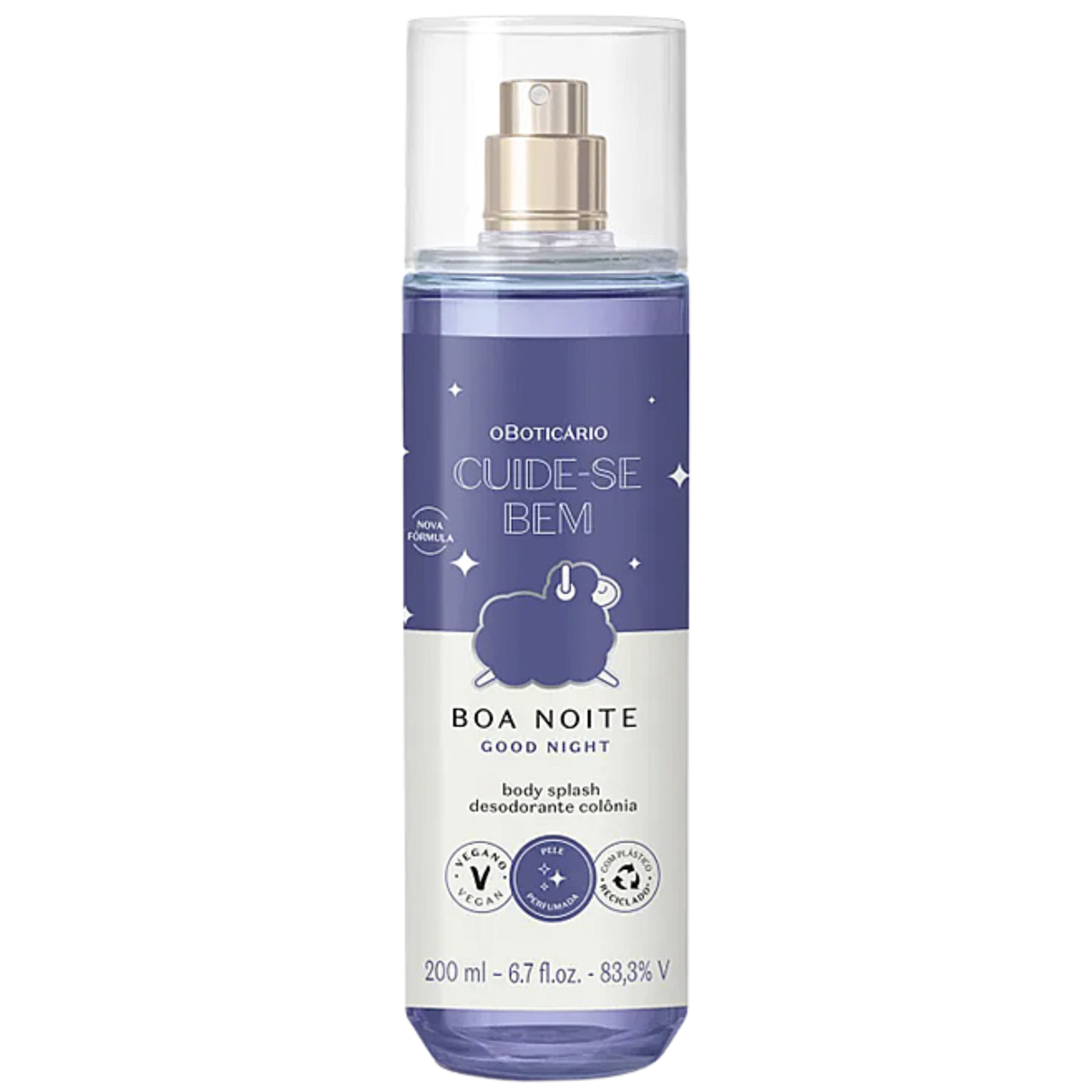 Body Splash Cuide Se Bem Boa Noite 200ml Oboticário