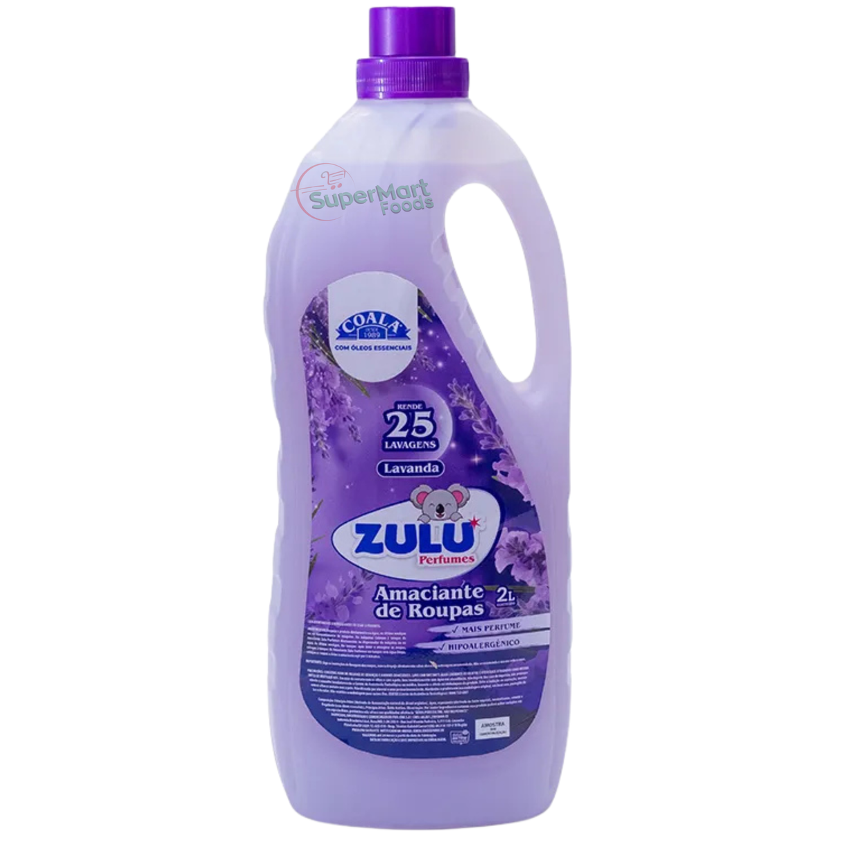 Amaciante De Roupas Perfumes Lavanda Zulu (Coala) 2L