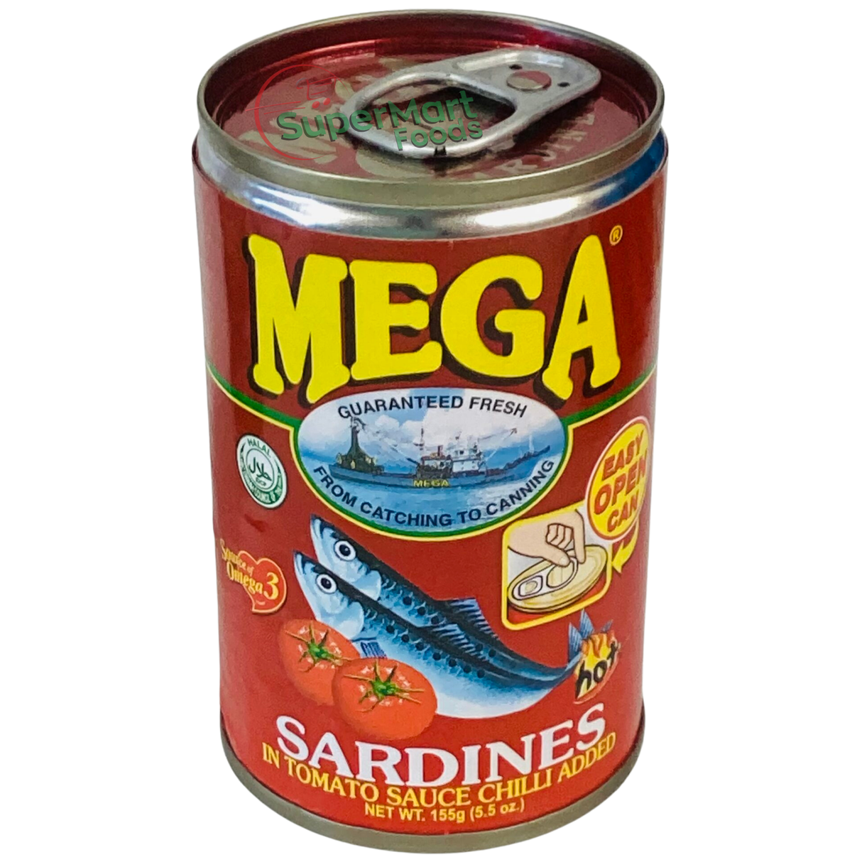 Hot Sardines 155g (Mega)