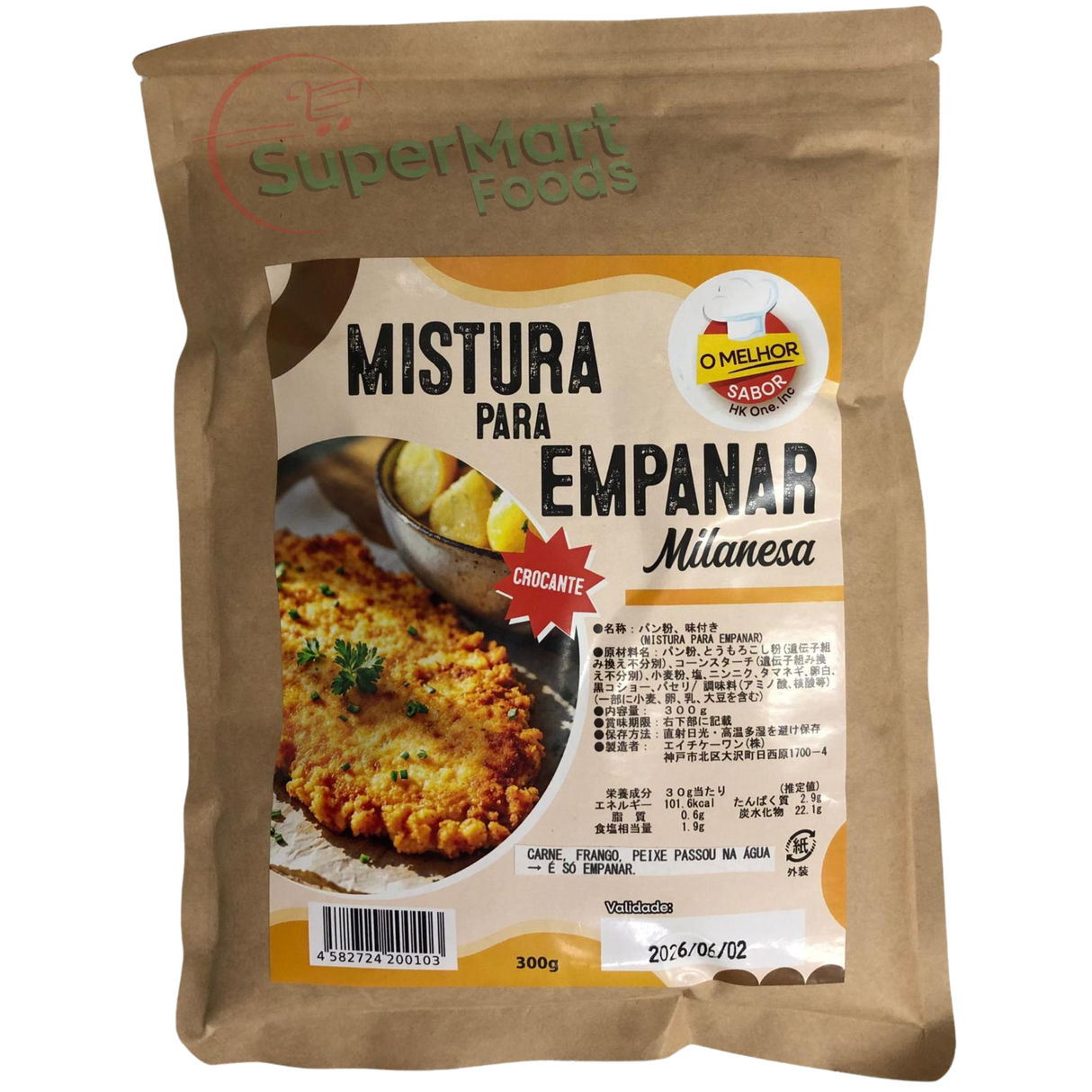 Mistura Para Empanar Milanesa 300g O Melhor Sabor