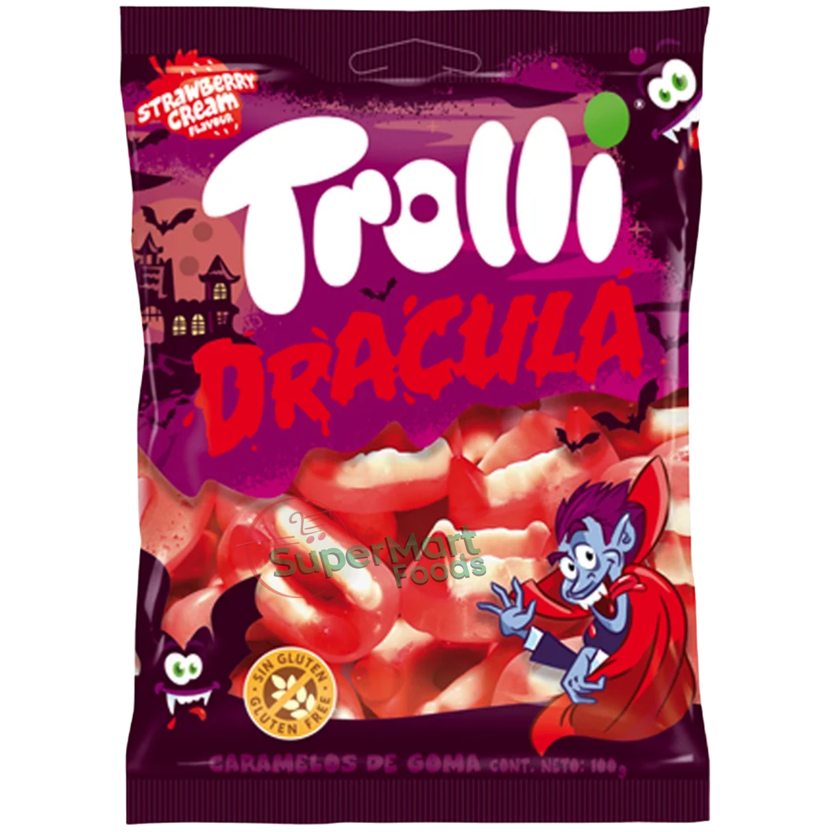 Bala de Goma Trolli Drácula 100g