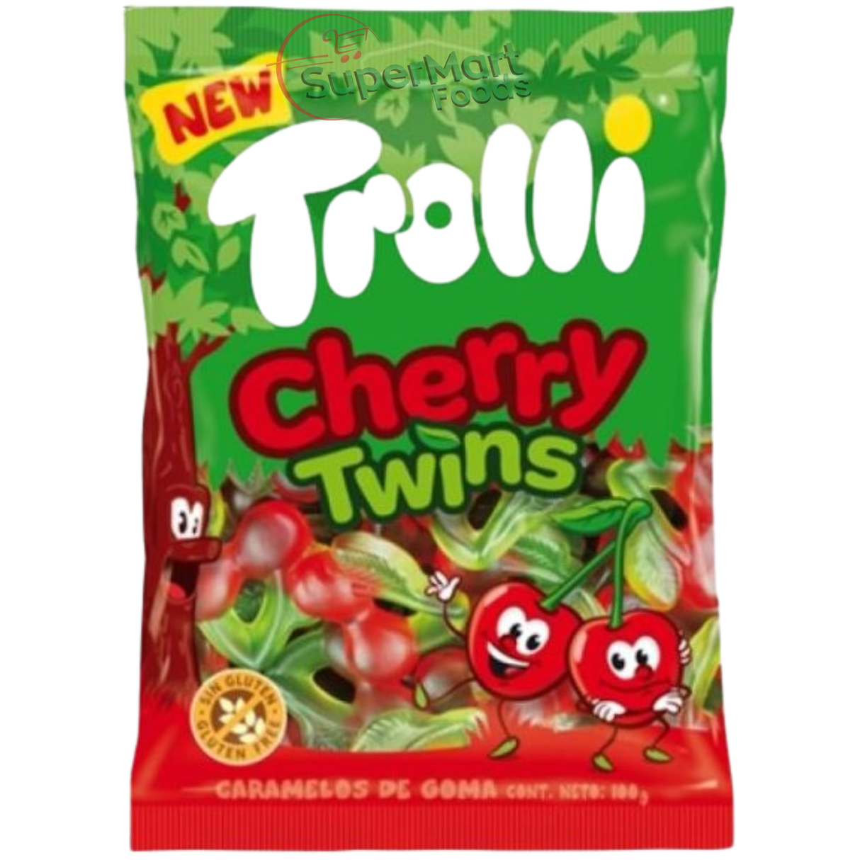 Bala de Goma Trolli Cherry 100g