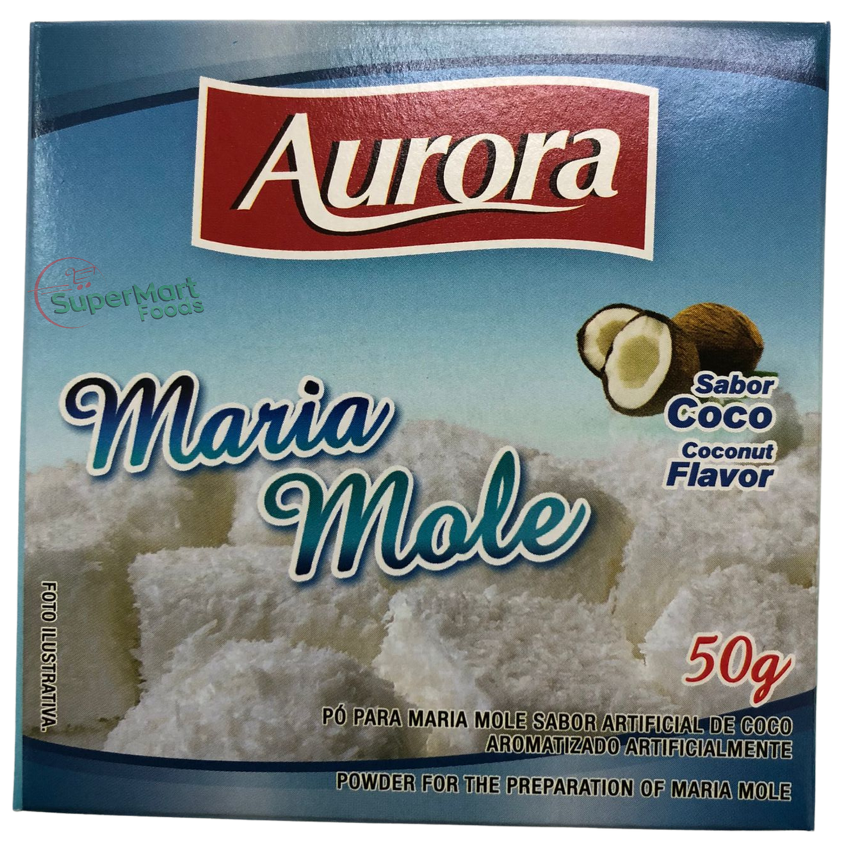 Maria Mole Aurora Sabor Coco 50g