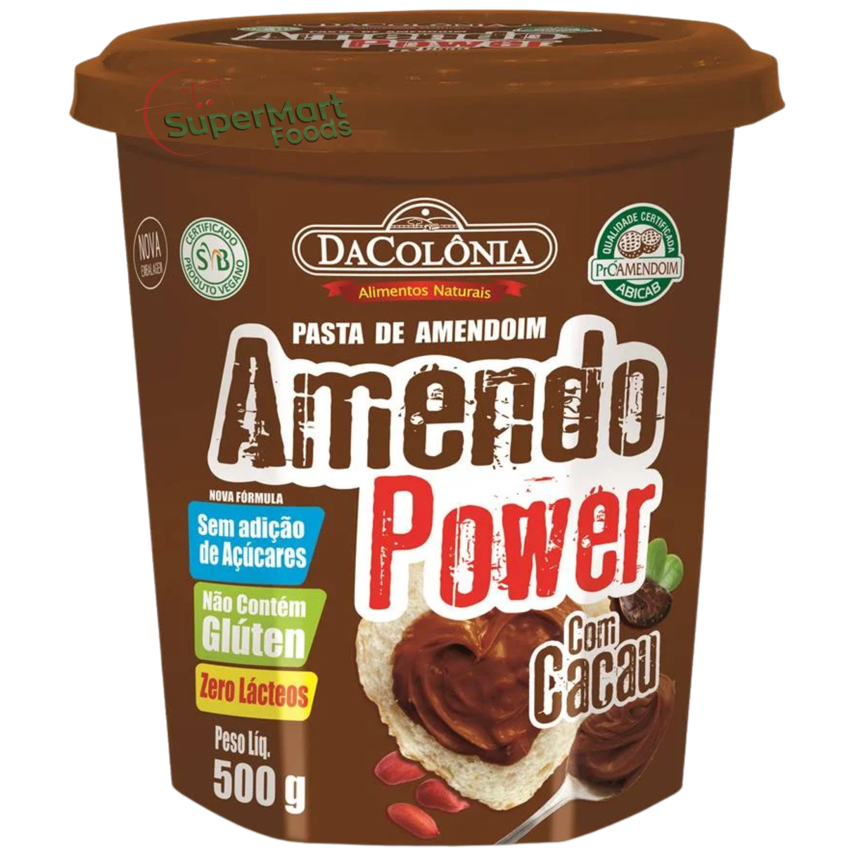 Amendopower Com Cacau Dacolonia 500g