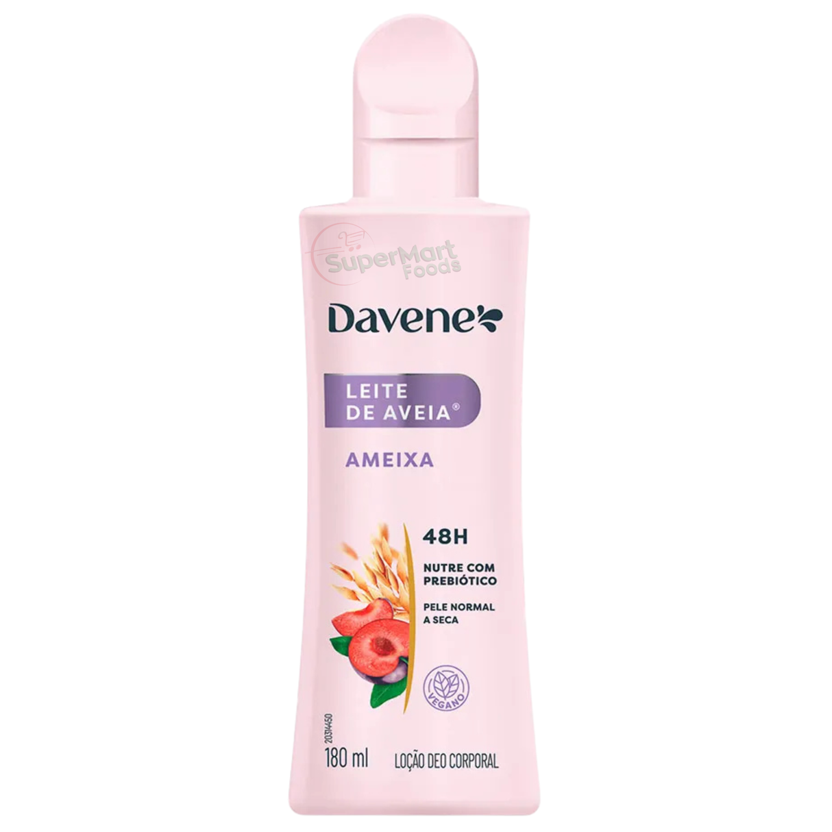 Davene Loção Corporal Leite De Aveia Ameixa 180ml