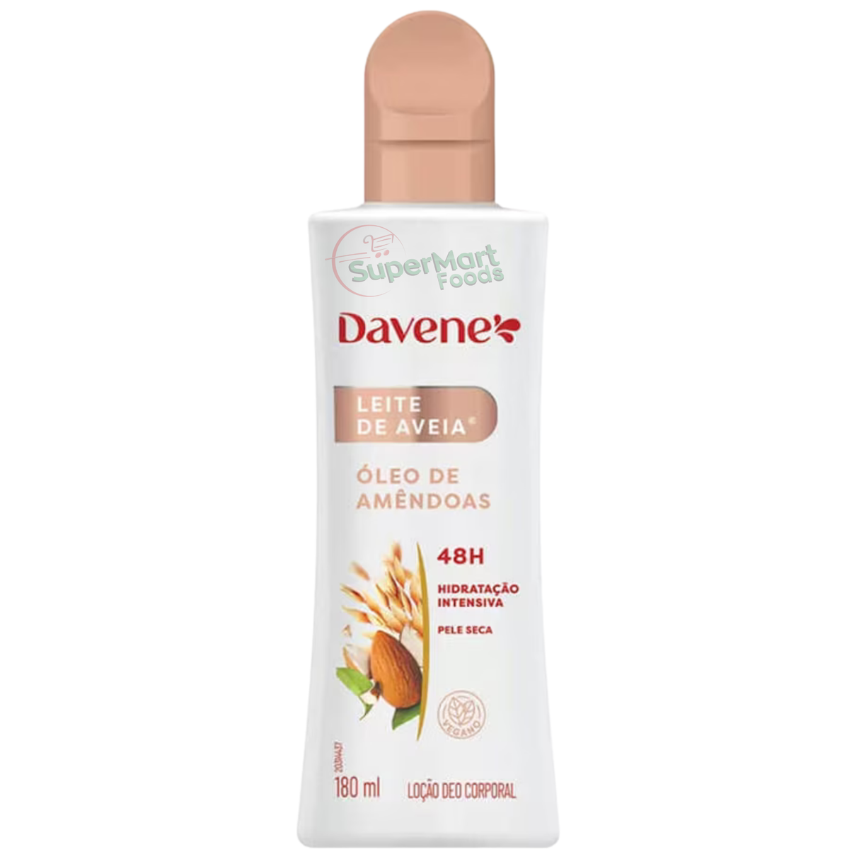 Davene Loção Corporal Leite De Aveia Óleo De Amendoas 180ml