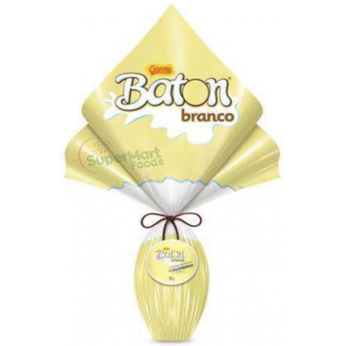 Leia Descricao Ovo De Páscoa Baton Branco Garoto 186g