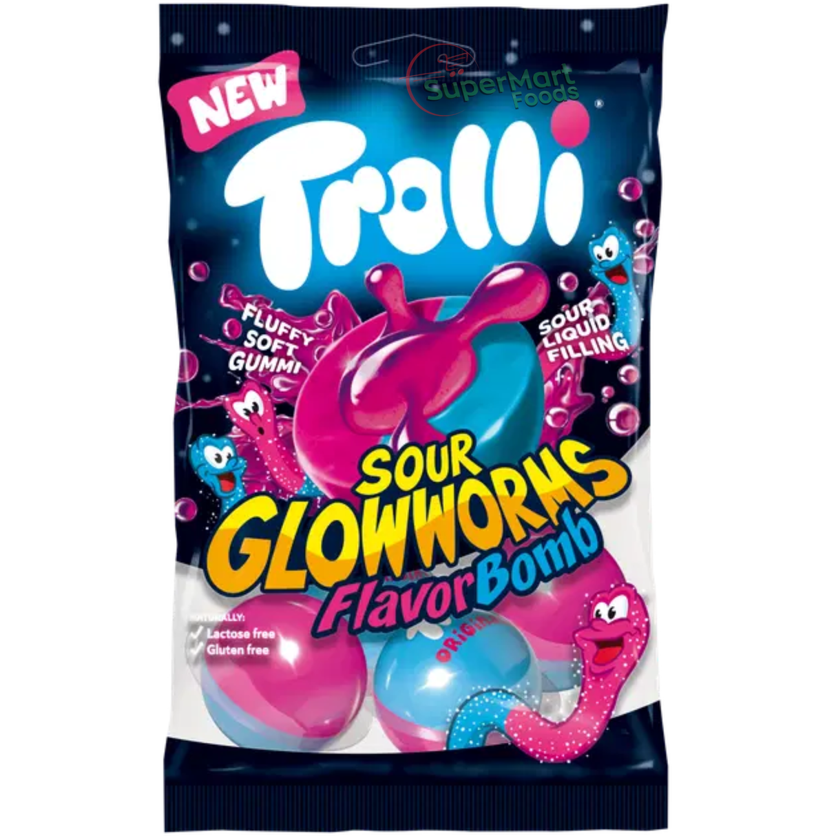 Trolli Flavor Bomb Glowworms 75g