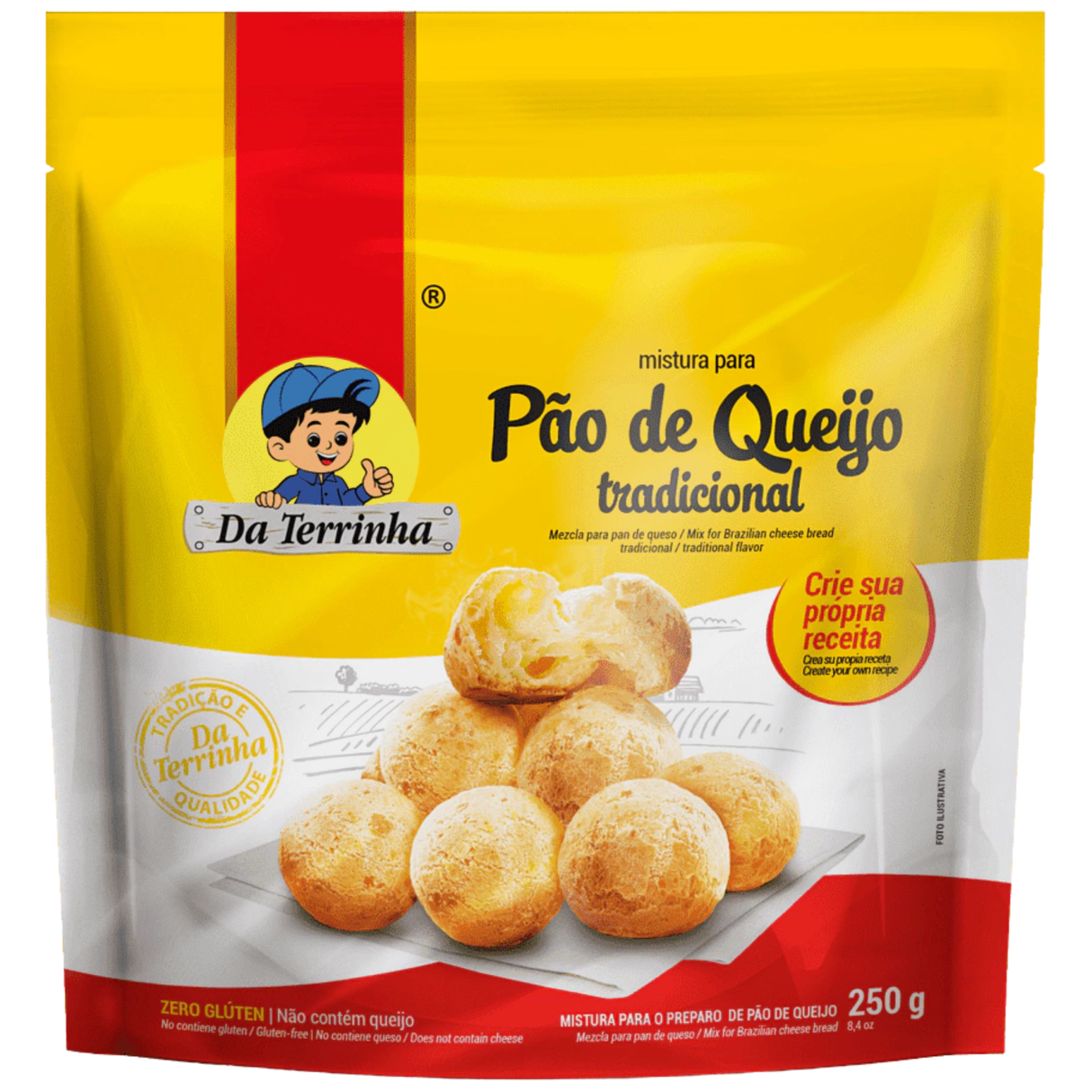 Mistura Para Pao De Queijo Tradicional Da Terrinha 250g