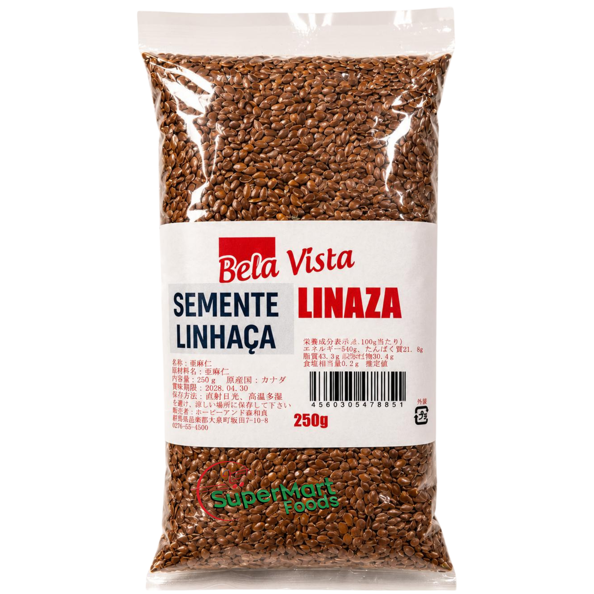 Bela Vista Semente De Linhaca (Linaza) 250g