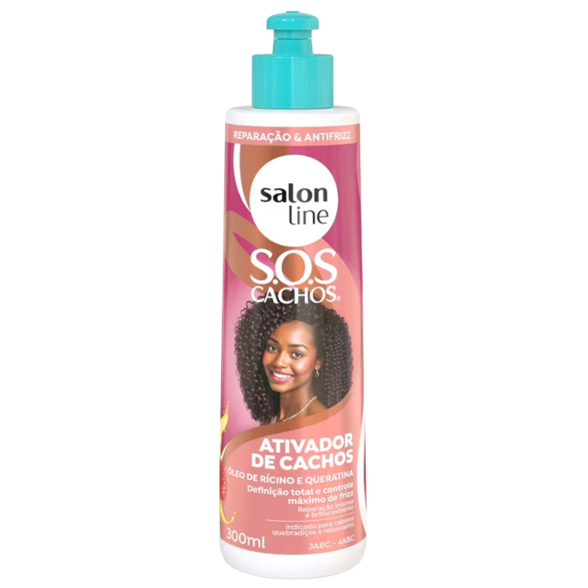 Salon Line Ativador De Cachos Óleo De Rícino e Queratina 300ml