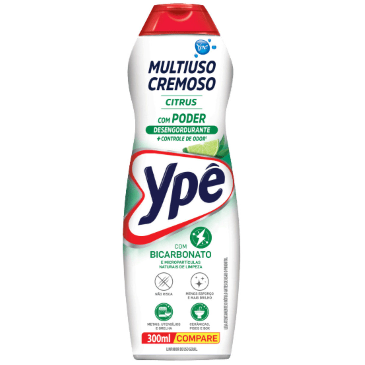 Ype Multiuso Cremoso Citrus Com Bicarbonato 300ml