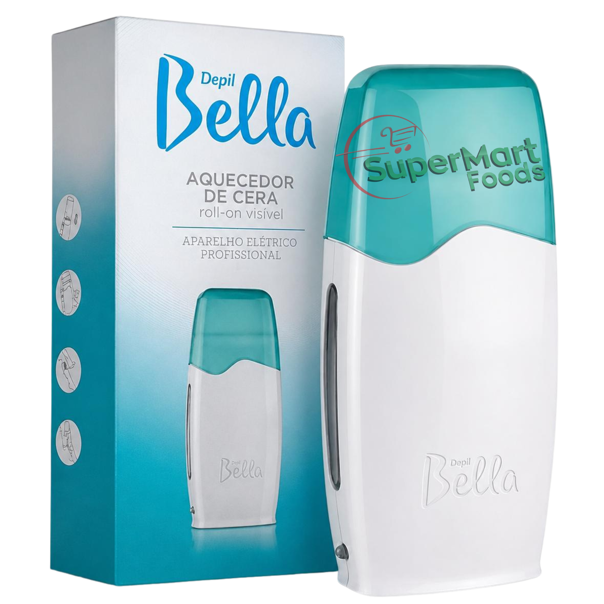 Aquecedor De Cera Roll-on Visível Aparelho Elétrico Depil Bella