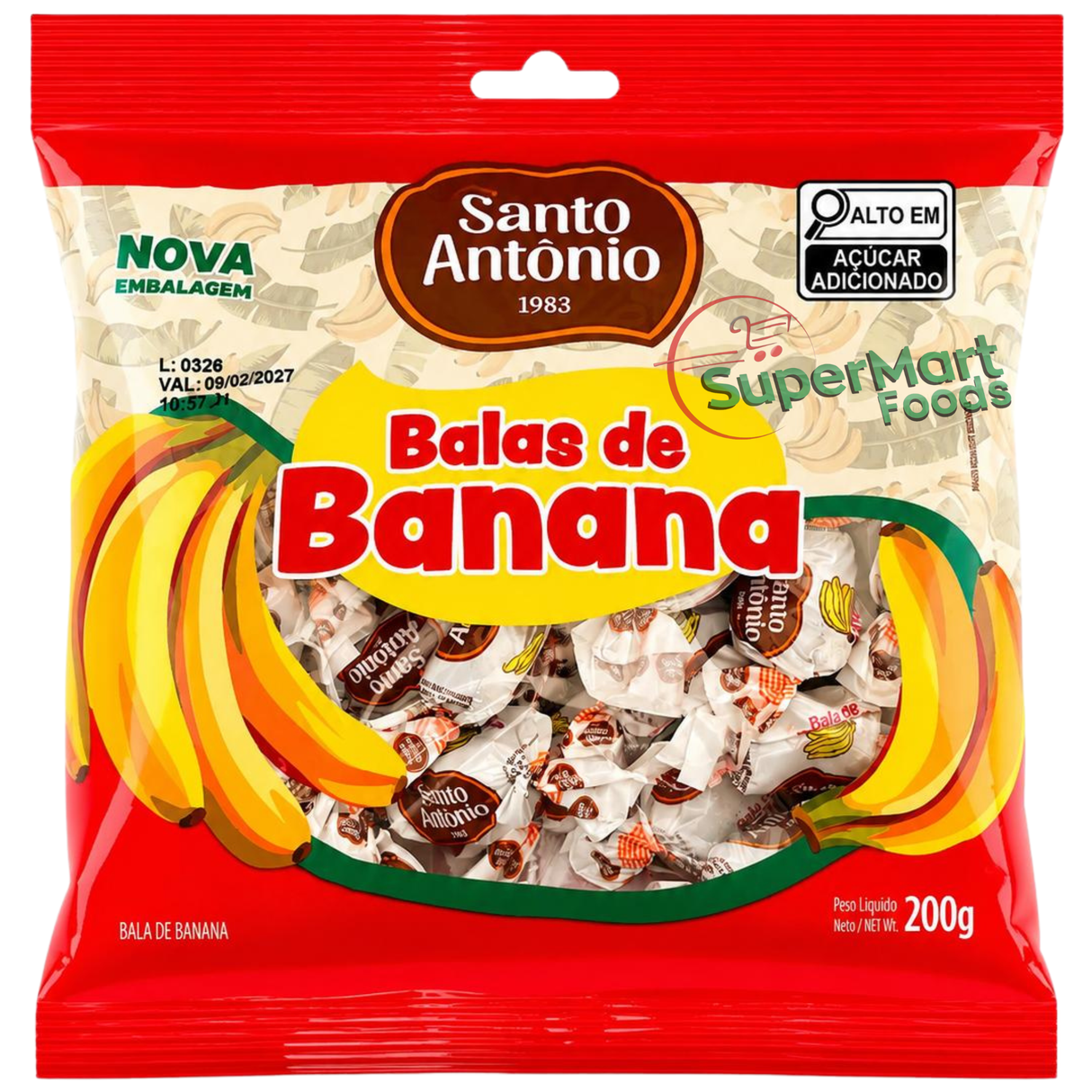 Val.23/12/2025 Banana Candies (Santo Antonio) 200g