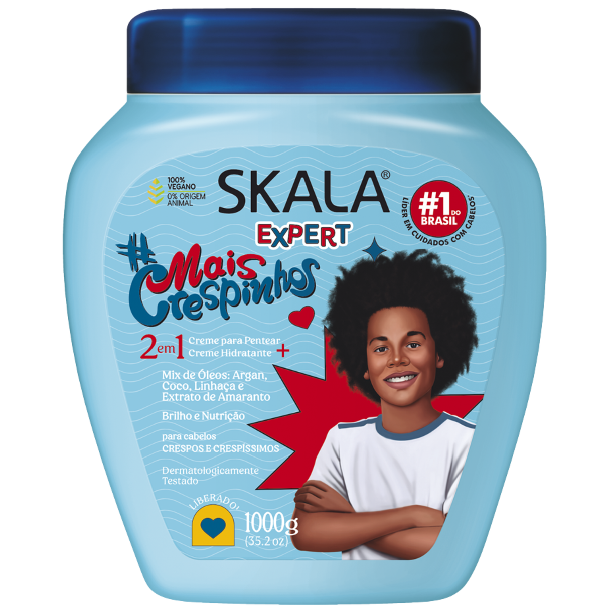 Skala 2 em 1 Creme Tratamento+Leave-in Mais Crespinhos 1kg