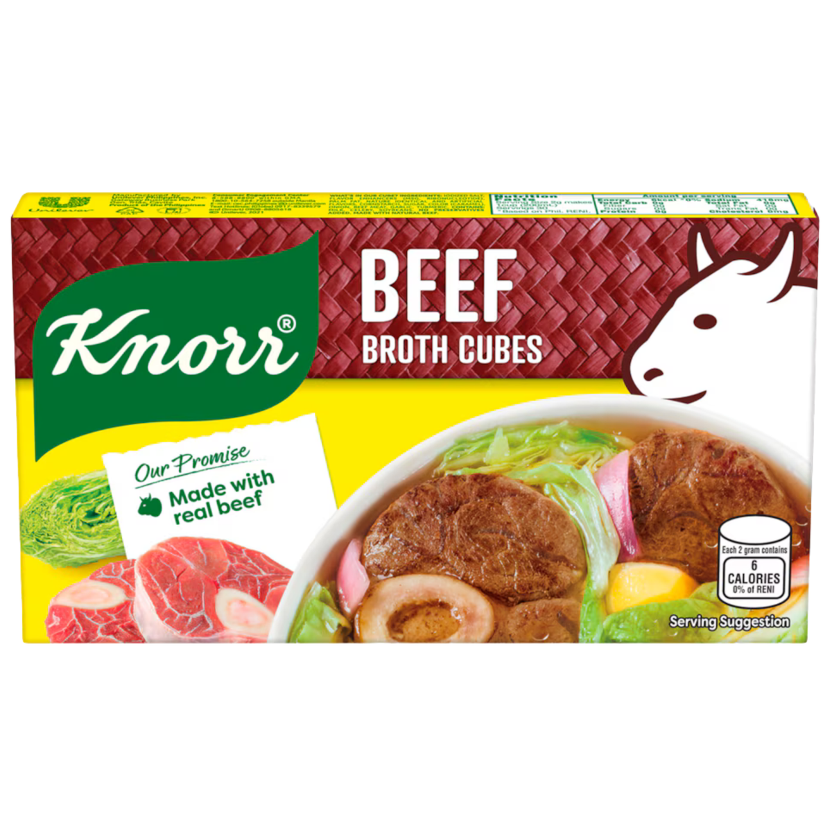 Knorr Beef Broth Cubes/ caldo carne cubo 60g
