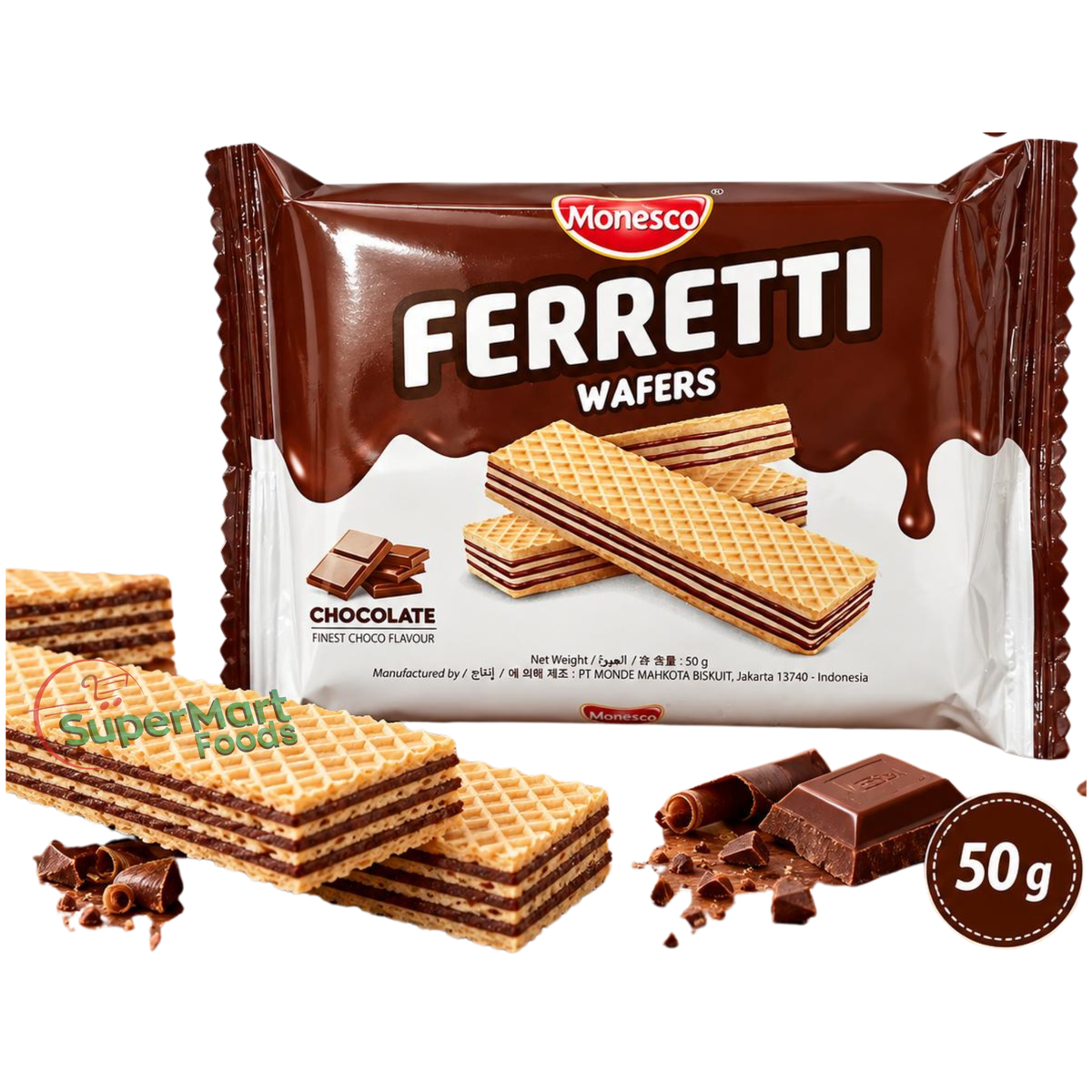 Ferretti Wafers Chocolate 50g