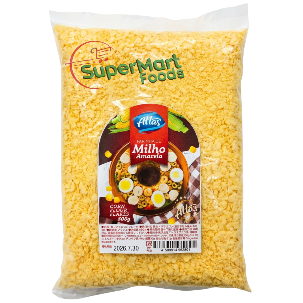 Atlas Farinha De Milho Amarela 500g