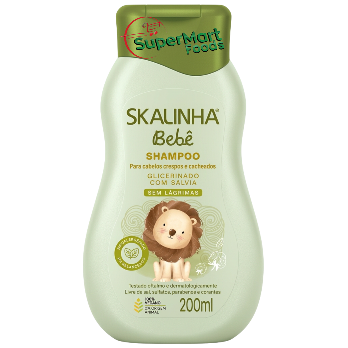 Skalinha Bebe Shampoo Sálvia Crespos e Cacheados 200ml