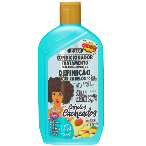 Gota Dourada Condicionador Uso Diário 430ml Cabelos Cacheados