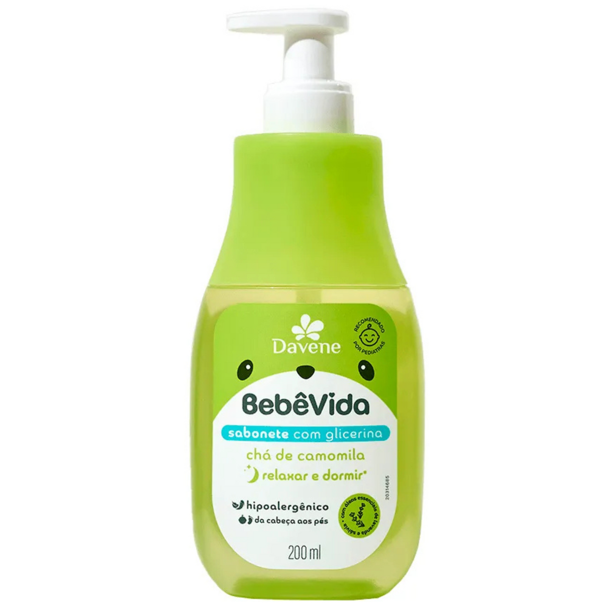 Sabonete Liquido Bebê Vida Chá De Camomila 200ml-(Davene)