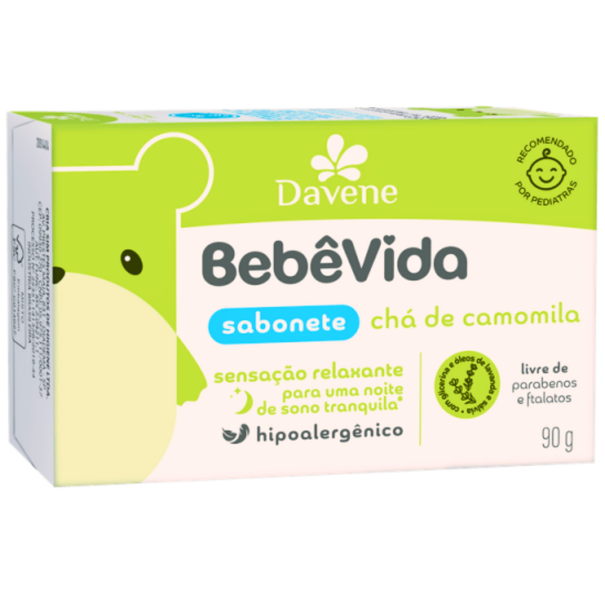 Sabonete Bebê Vida Chá De Camomila 90g (Davene)