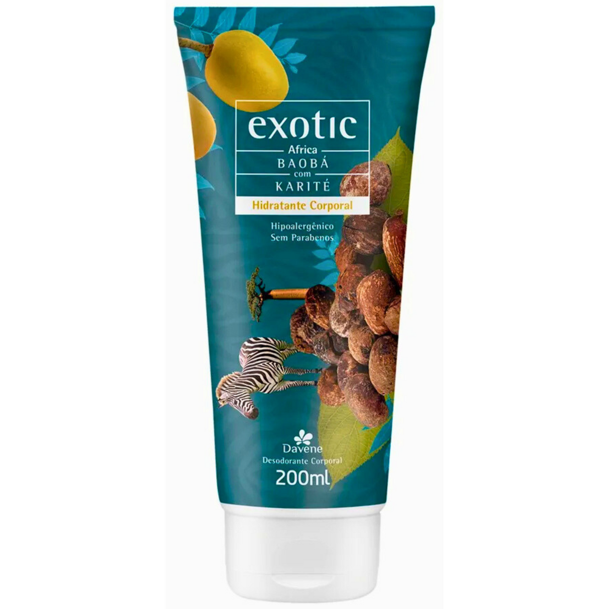 Hidratante Corporal Exotic África 200ml (Davene)