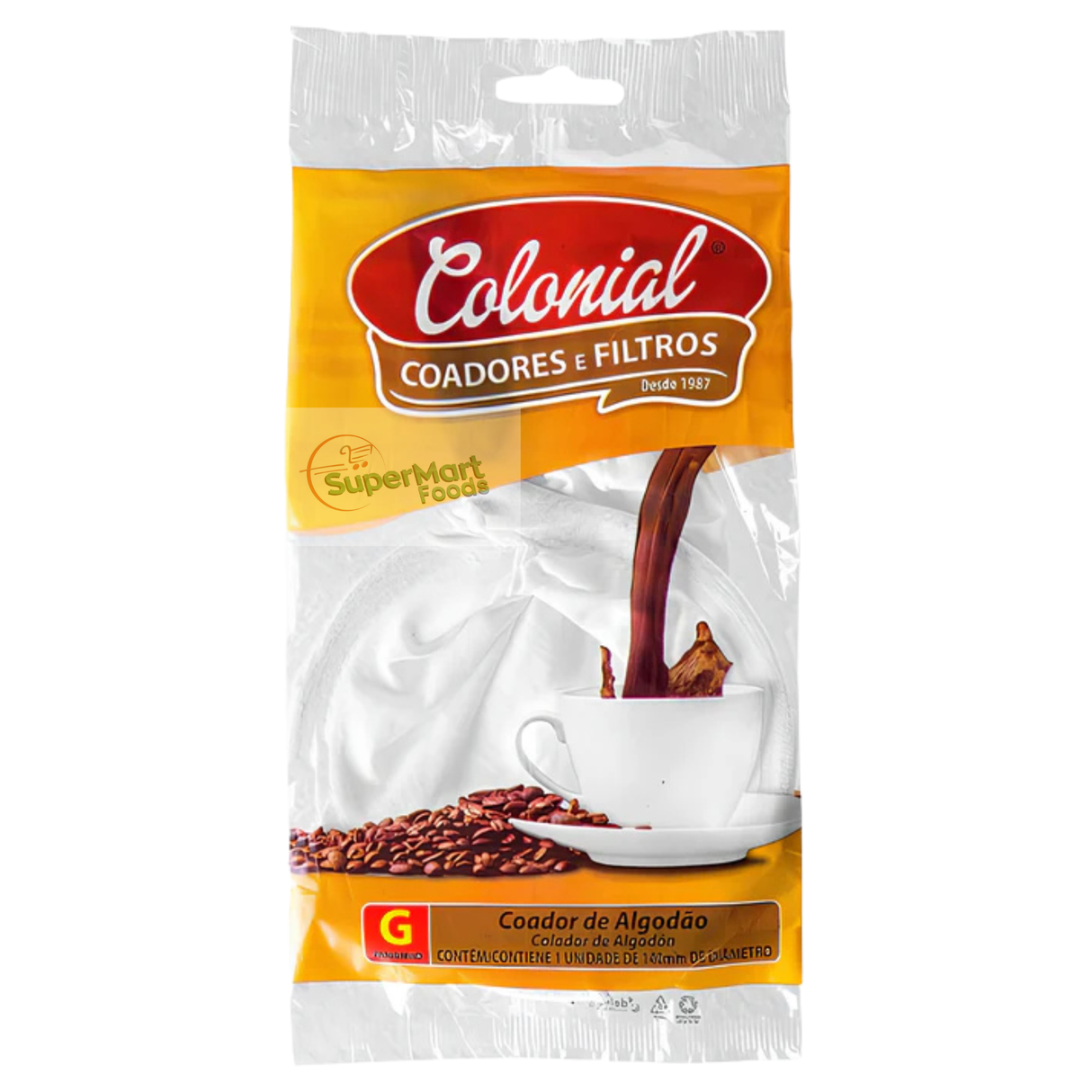 Filtro/Coador Para Café De Pano 1 Unidade