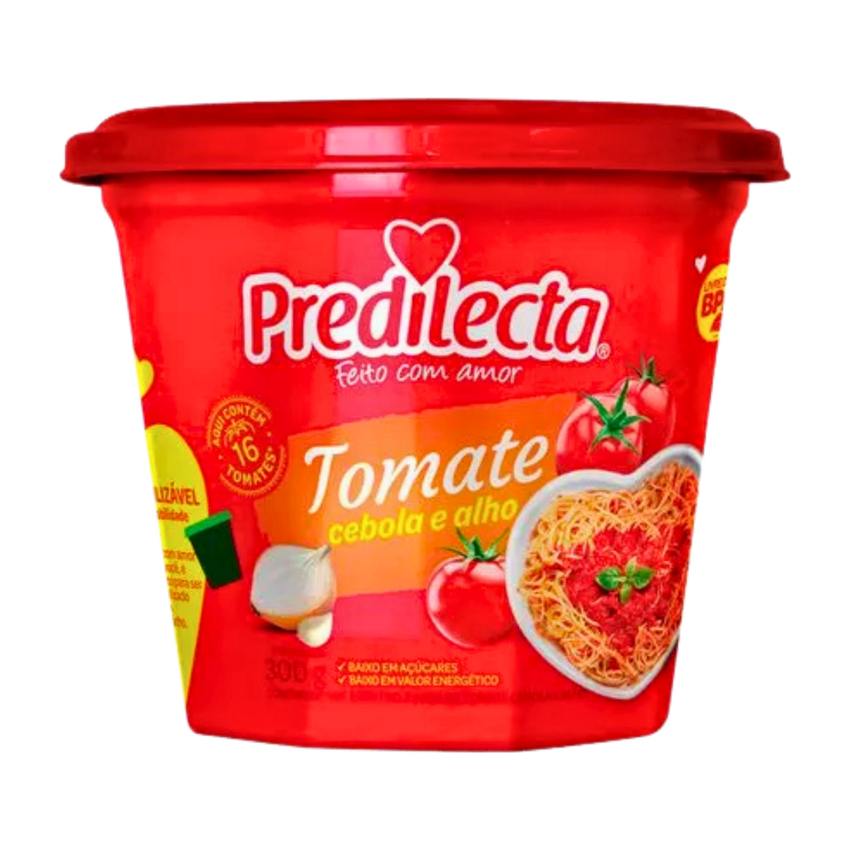 Extrato De Tomate Predilecta Cebola e Alho Pote 300g