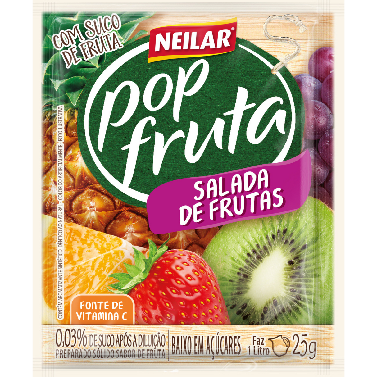 Suco em Pó Sabor Salada De Frutas Neilar Pop Fruta 25g