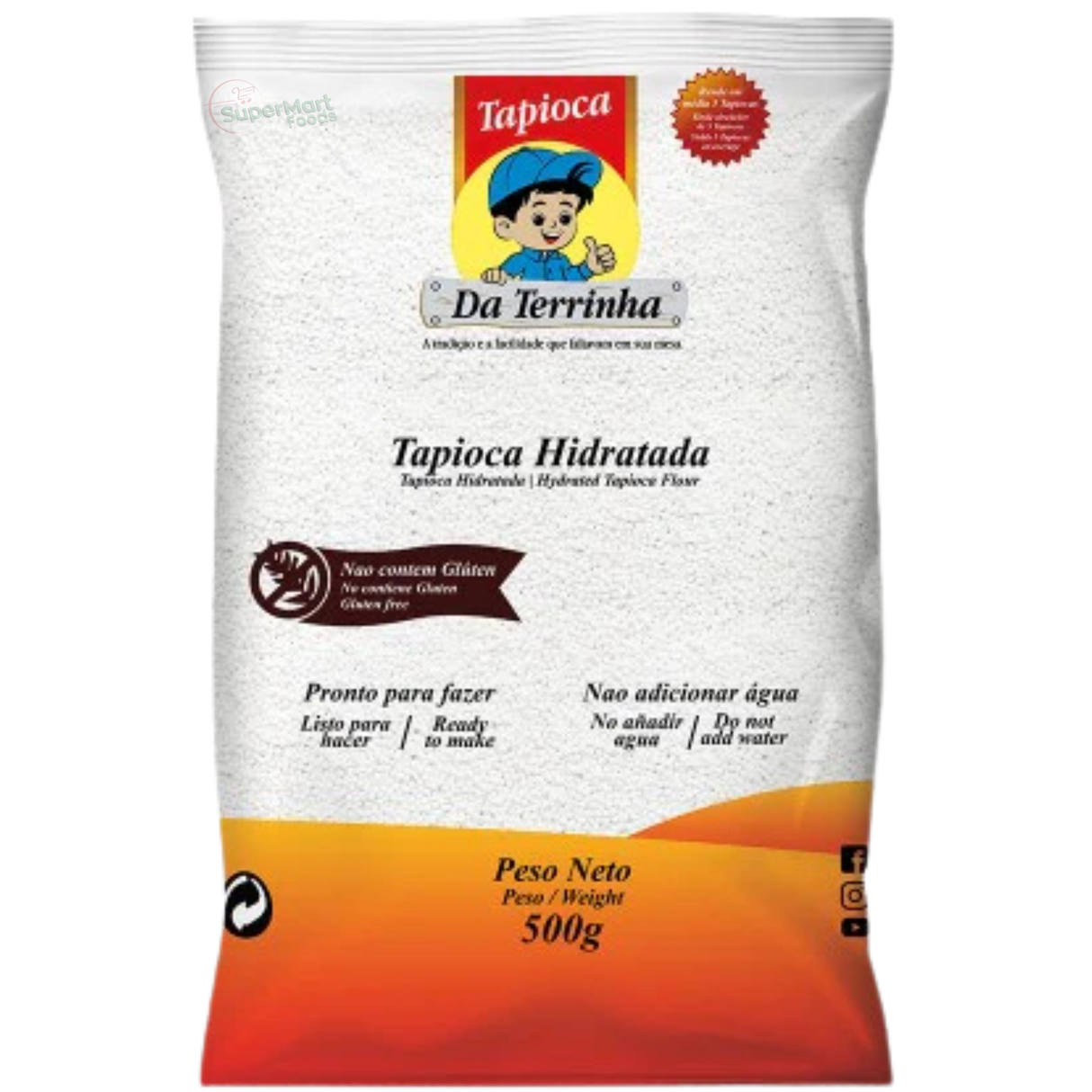 Tapioca Hidratada (Da Terrinha) 500g