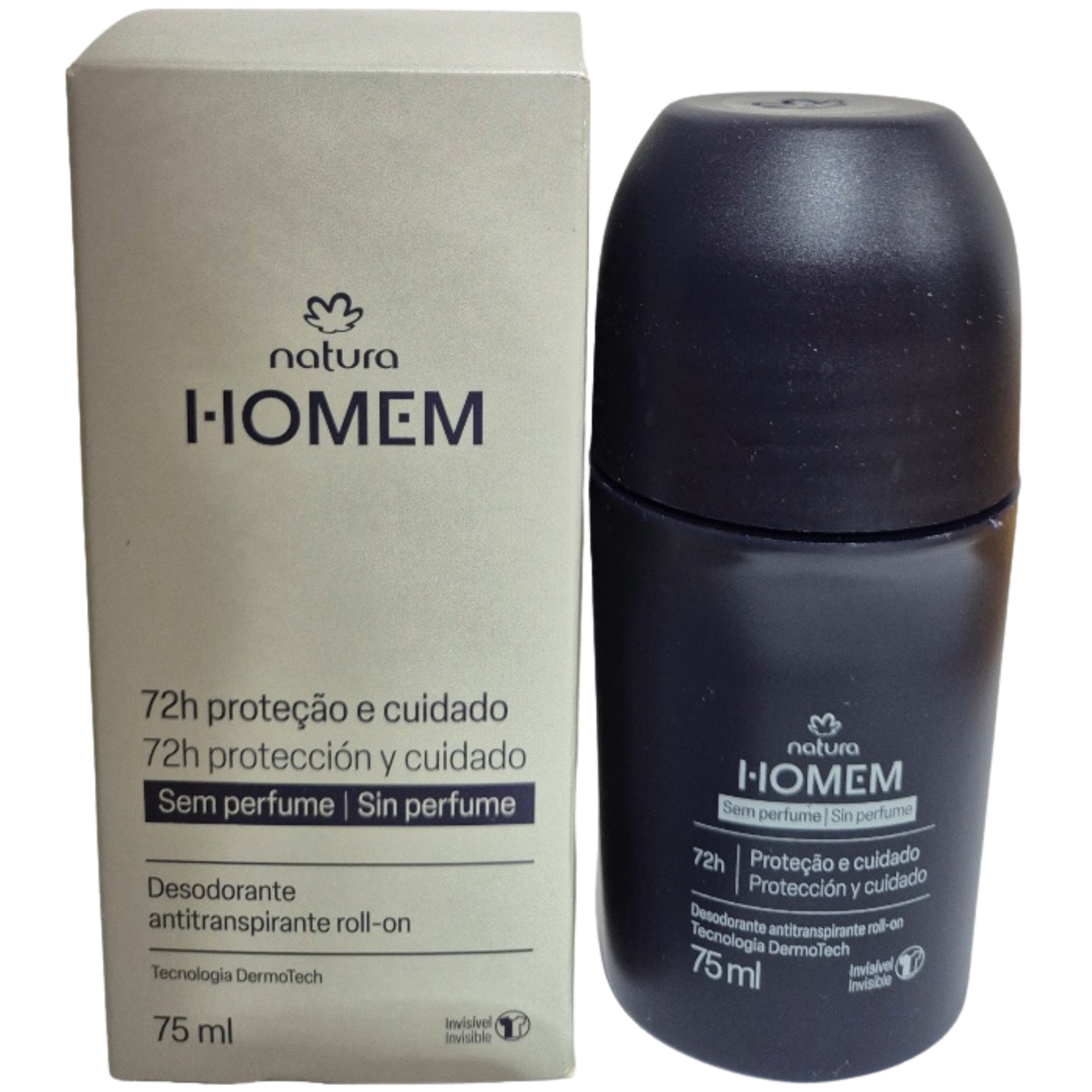 Natura Desodorante Roll On Men Sem Perfume 75ml