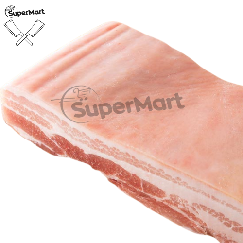 Panceta De Porco Com Couro Bloco 1kg