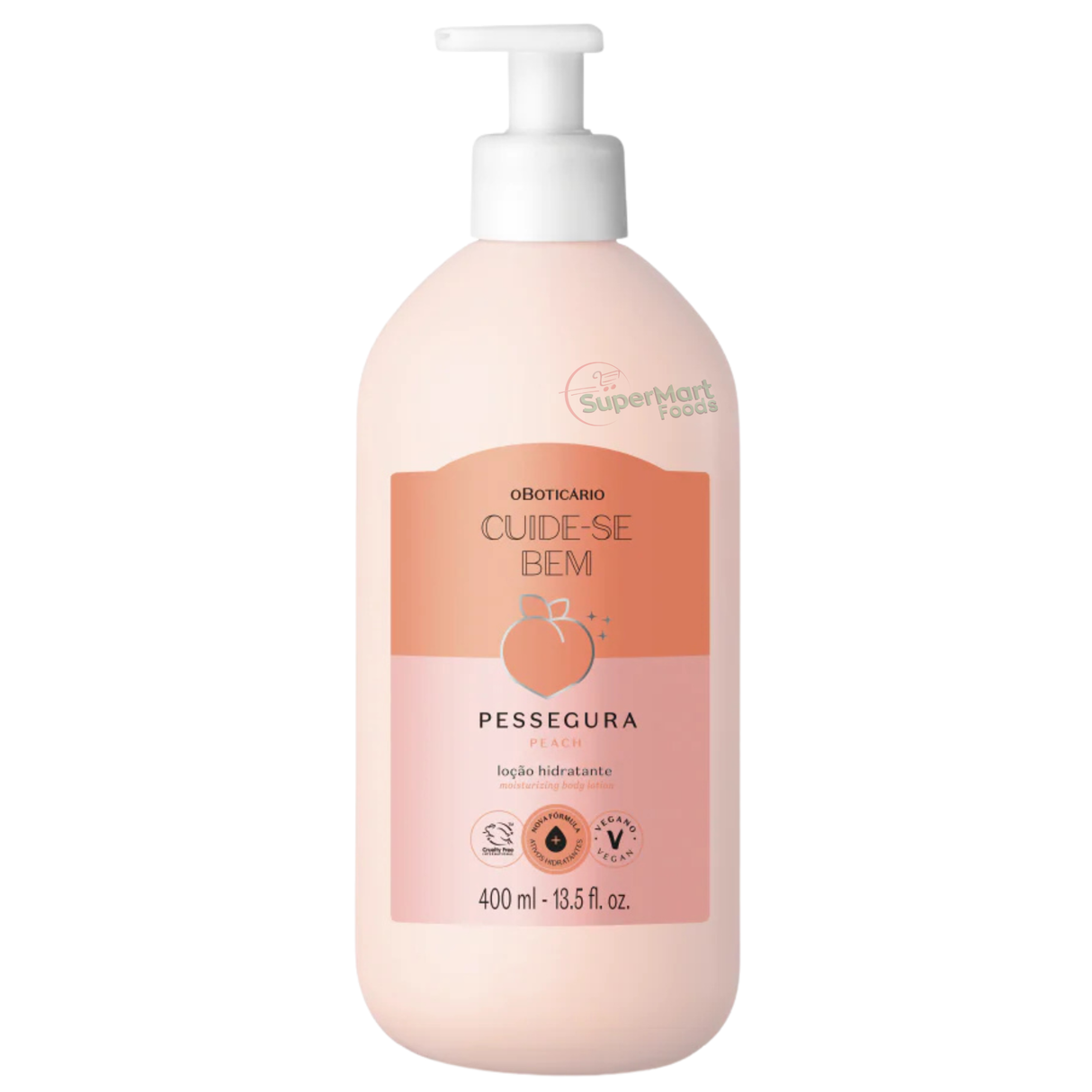 Hidratante Corporal Oboticário Cuide Se Bem Pessegura 400ml