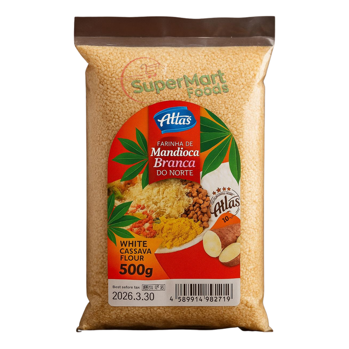 Farinha De Mandioca Branca Do Norte 500g (Atlas)