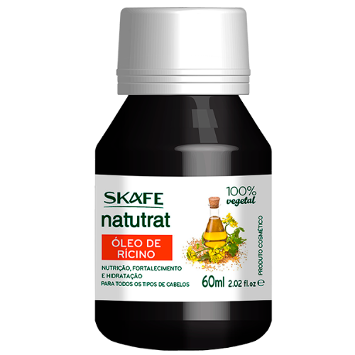 Óleo De Rícino Natutrat 60ml-Skafe Cosméticos