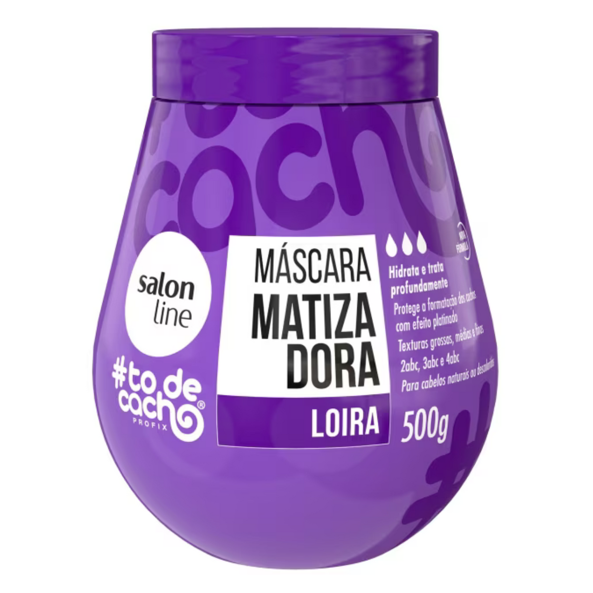 Máscara De Hidratação Matizadora #todecacho Loiros Liberado Salon Line 500g