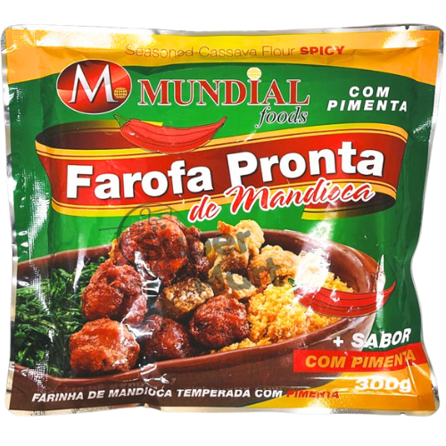 MUNDIAL FOODS FAROFA PRONTA COM PIMENTA 300g - SuperMart.japan