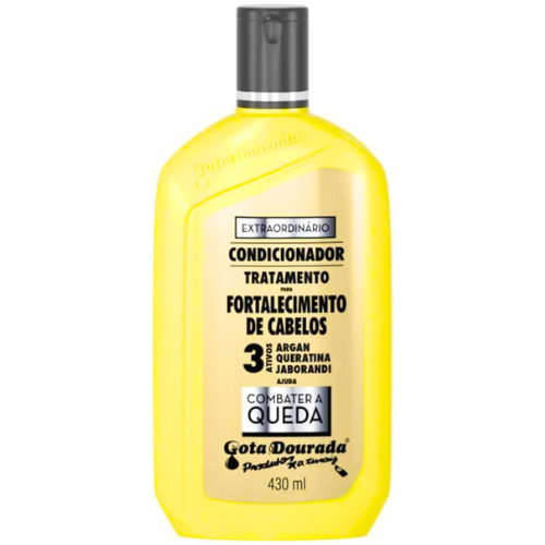 Gota Dourada Condicionador Extraordinário Combate A Queda Linha Fortalecimento 430ml