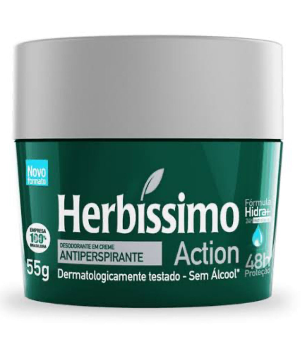 Desodorante Creme Herbissimo Action 55g