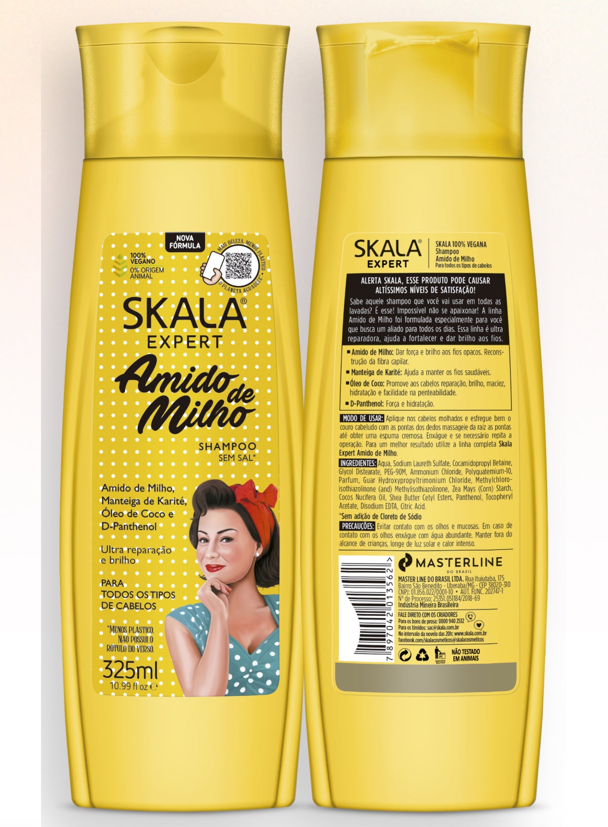 Skala Amido De Milho Shampoo 325ml