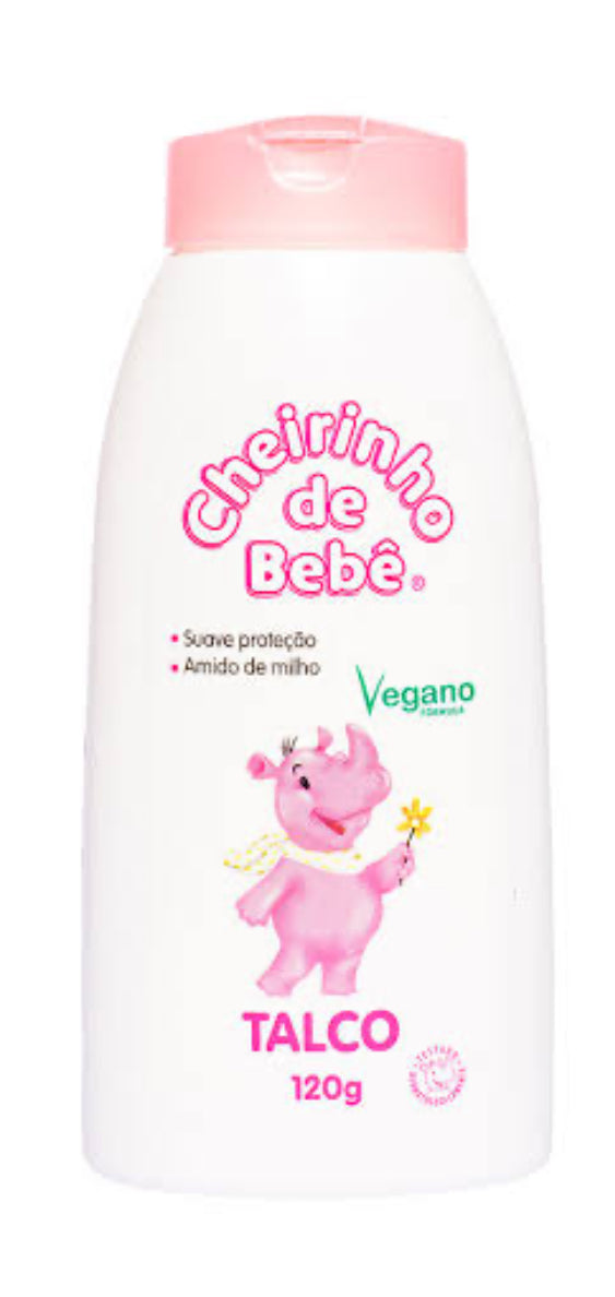 Cheirinho De Bebê Talco Rosa 120g