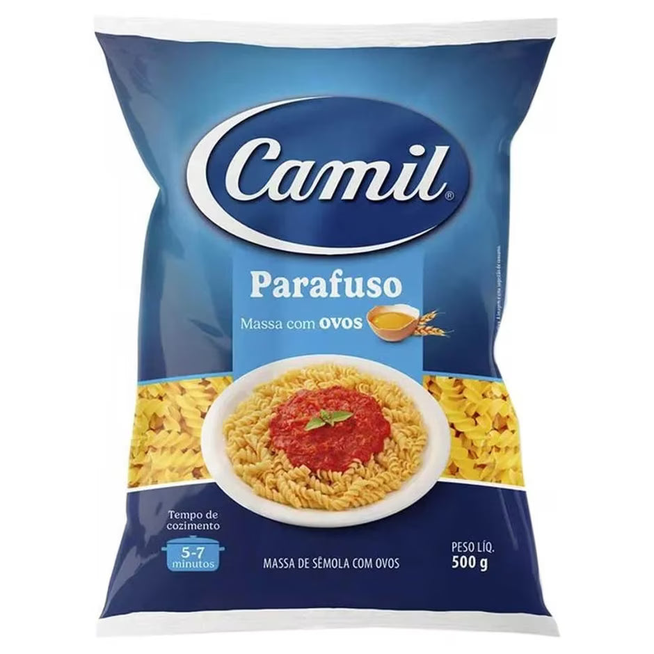 Camil Macarrao Parafuso 500g
