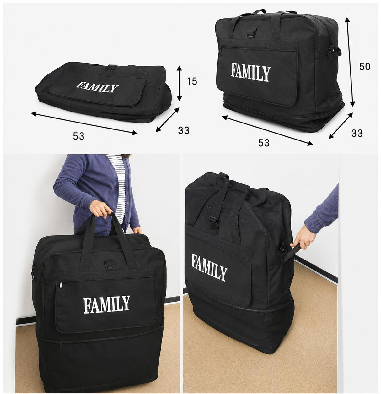 Travel Bag with 6 Wheels