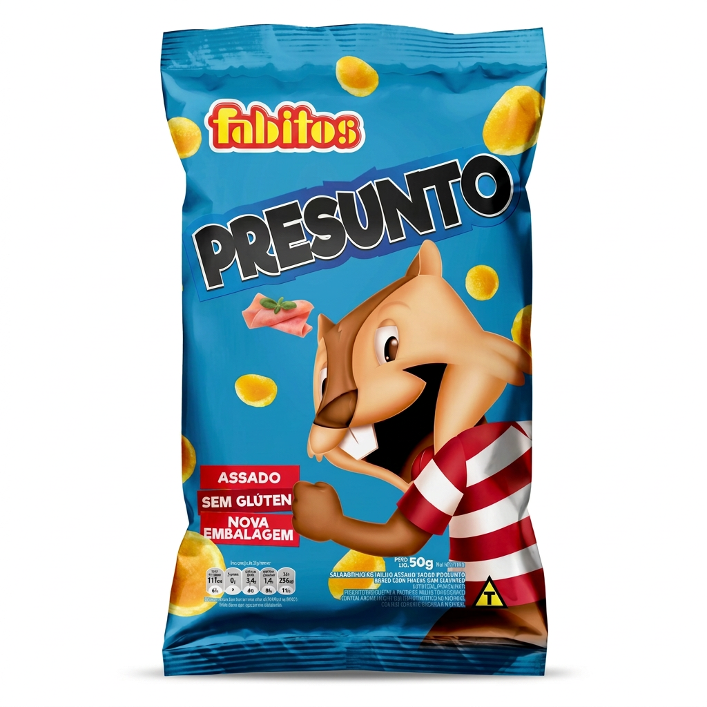 Foto do Fabitos Presunto com indicação de 50g