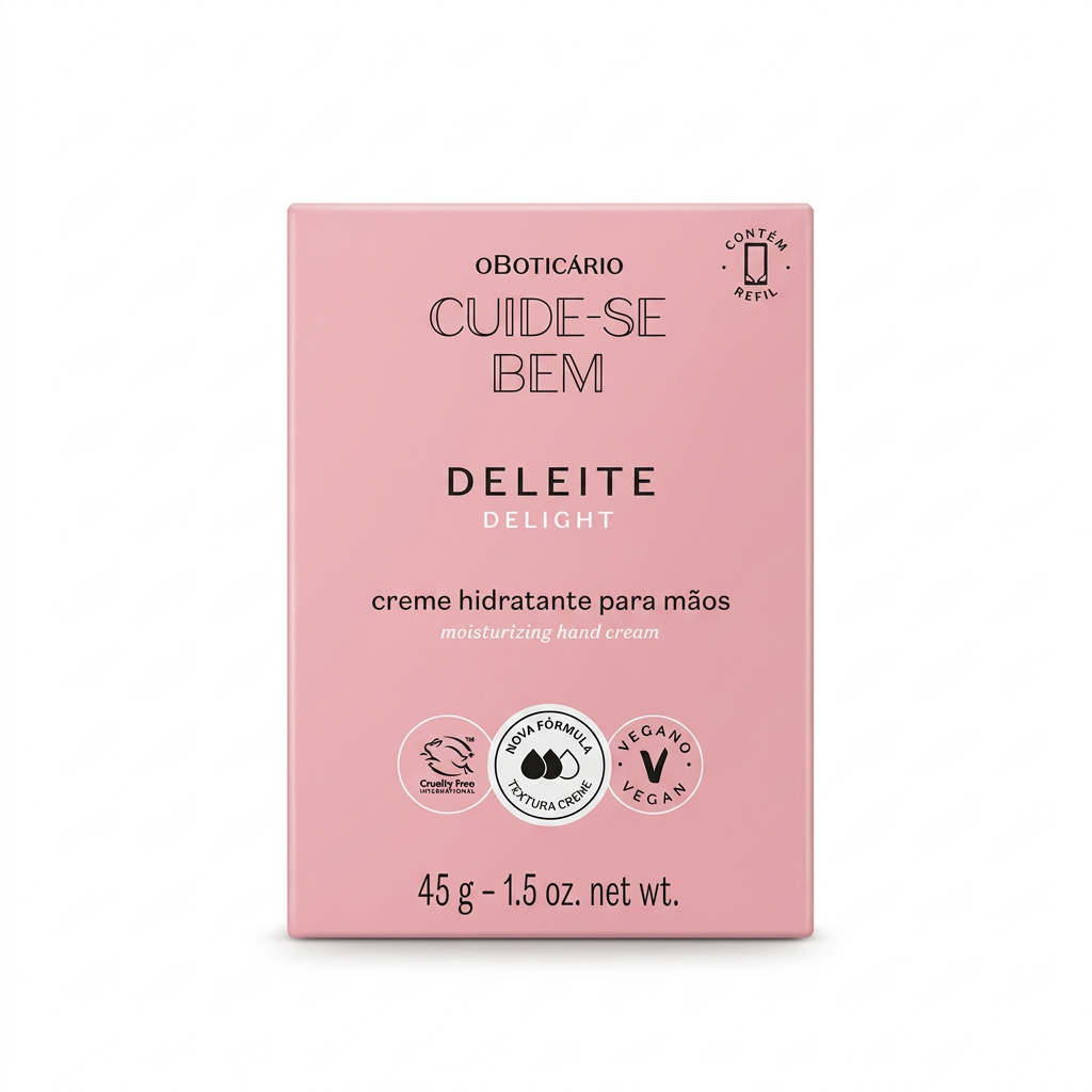 Creme Hidratante para Mãos Cuide-se Bem Deleite O Boticário 45g