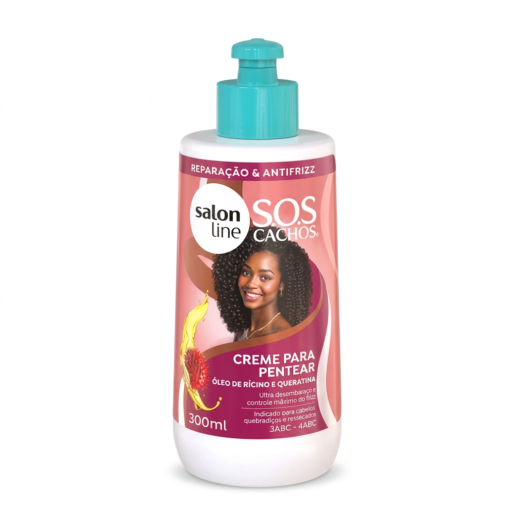 Salon Line SOS Castor Oil and Keratin Curls Styling Cream 300ml