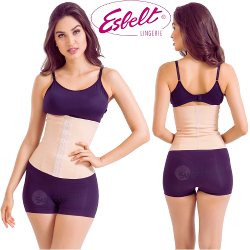 ESBELT CINTA COTTON BODY SHAPER BEGE&PRETO P-M-G-EG